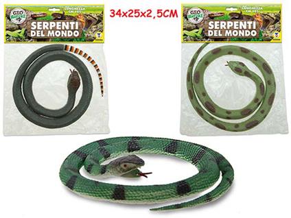 Geo Nature. Serpente In Gomma 105 Cm 3 Col Ass. Busta