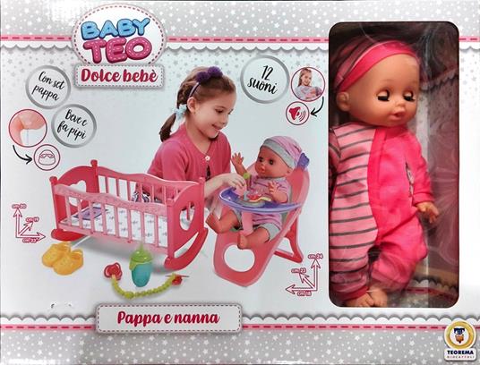 Baby Teo Set Bebe Con Culla