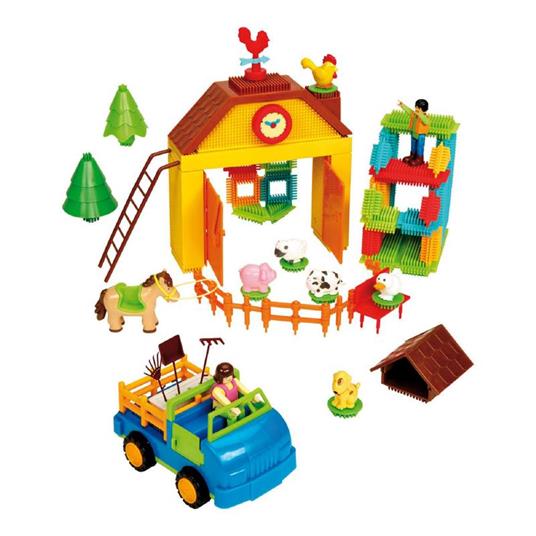 Bristle Blocks Set Fattoria - 65 Elementi