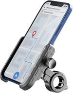 Cellularline Rider Steel - Universal Supporto smartphone in alluminio da manubrio Nero