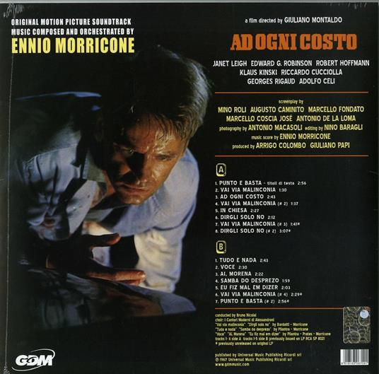 Ad ogni costo (Colonna sonora) (180 gr. Picture Disc Limited Edition) - Vinile LP di Ennio Morricone - 2