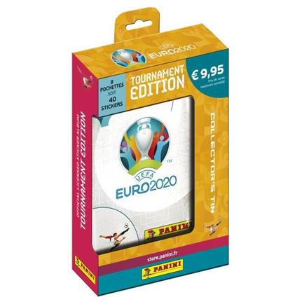 Figurine UEFA EURO 2020 Edizione Torneo 2021 Scatola in metallo con 8 tasche