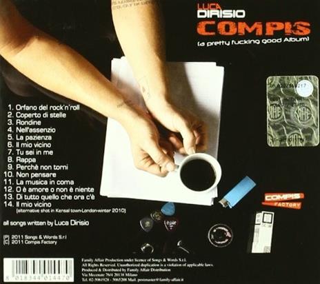 Compis - CD Audio di Luca Dirisio - 2