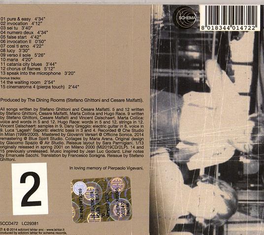 Numero deux (Reissue Digipack Edition) - CD Audio di Dining Rooms - 2