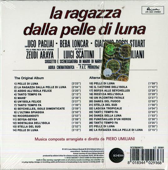 La Ragazza Dalla Pelle di Luna (Colonna sonora) - CD Audio di Piero Umiliani - 2