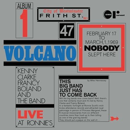 Volcano. Live at Ronnie's - Vinile LP di Kenny Clarke & Francy Boland Big Band