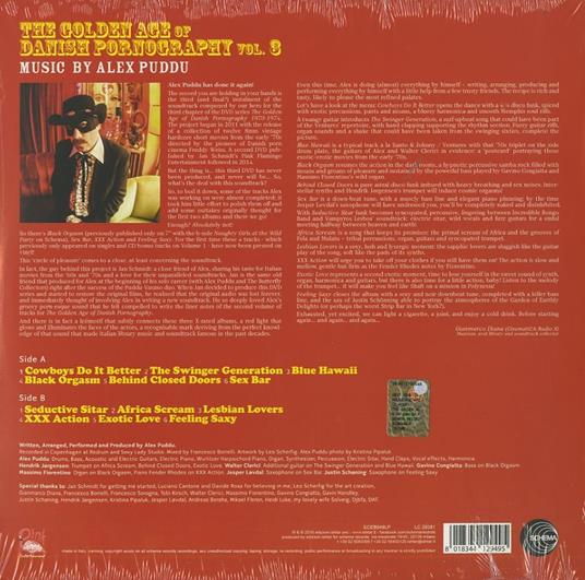 The Golden Age of Danish Pornography vol.3 (Colonna sonora) - Vinile LP + CD Audio di Alex Puddu - 2