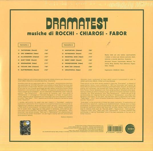 Dramatest - Vinile LP + CD Audio di Fabio Fabor,Oscar Rocchi - 2