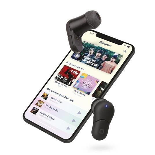 Auricolari stereo con basetta di ricarica da 300 mAh, Bluetooth V 4.2,  tasto di risposta/fine chiamata, colore nero - SBS - Telefonia e GPS | IBS