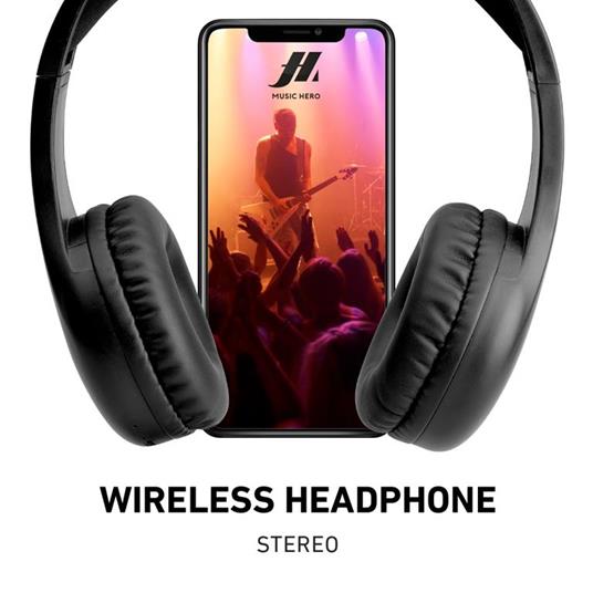 SBS Cuffie stereo regolabili con padiglioni morbidi e microfono integrato,  wireless V5.0, tasti per chiamate e gestione musica - SBS - TV e Home  Cinema, Audio e Hi-Fi | IBS