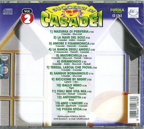 Successi di Casadei vol.2 - CD Audio di Raoul Casadei - 2