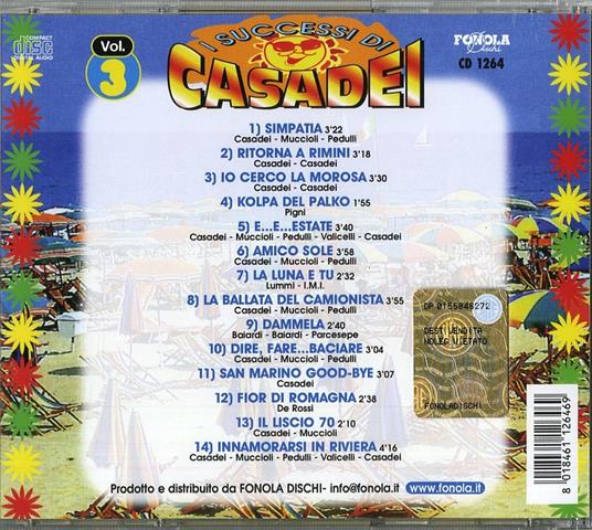 Successi di Casadei vol.3 - CD Audio di Raoul Casadei - 2