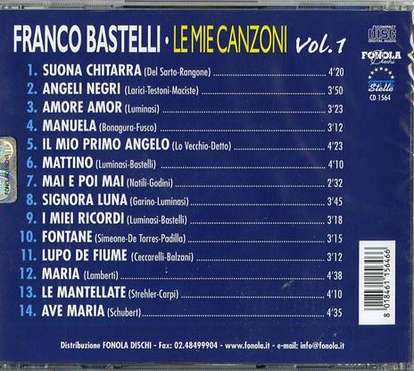 Le Mie Canzoni vol.1 - CD Audio di Franco Bastelli - 2