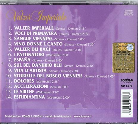 Valzer Imperiale - CD Audio - 2