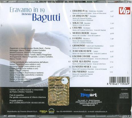 Eravamo in 19 - CD Audio di Orchestra Bagutti - 2