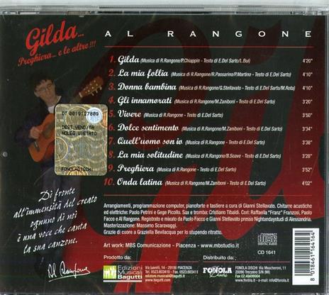 Gilda Preghiera e Le Altre - CD Audio di Al Rangone - 2
