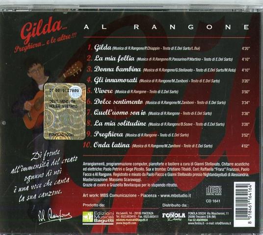 Gilda Preghiera e Le Altre - CD Audio di Al Rangone - 2