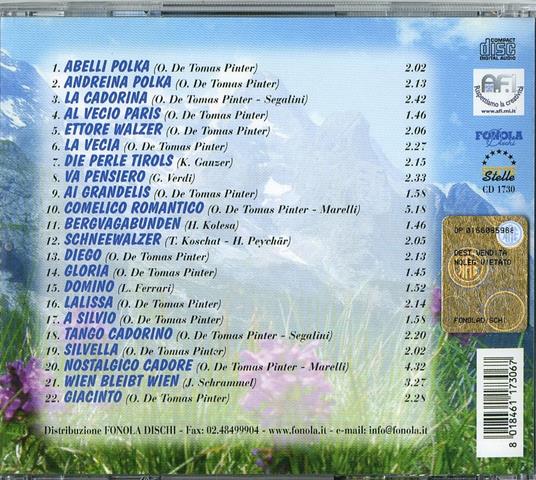 Dai Monti Del Cadore - CD Audio di Oskar De Tomas Pinter - 2