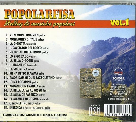 PopolarFisa 1. Medley di musiche popolari - CD Audio - 2