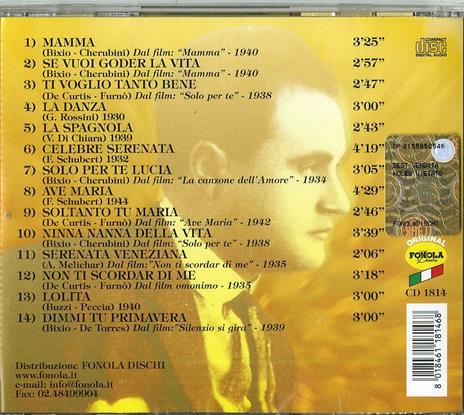 Celebri canzoni - CD Audio di Beniamino Gigli - 2