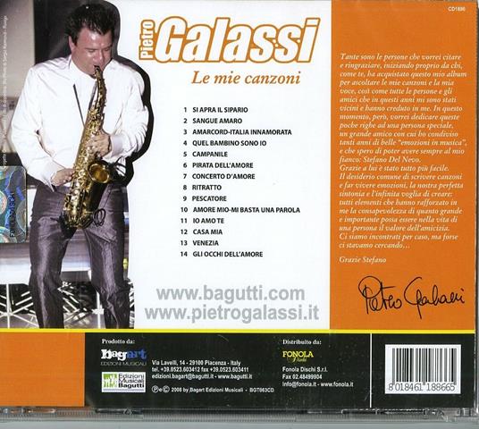 Le Mie Canzoni vol.1 - CD Audio di Pietro Galassi - 2