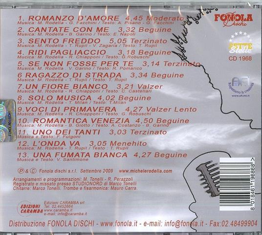 Romanzo D'amore - CD Audio di Michele Rodella - 2