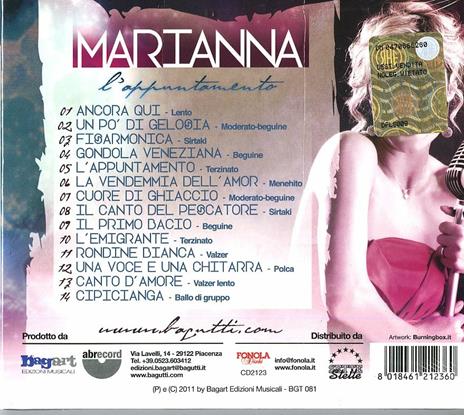 L'appuntamento - CD Audio di Marianna Lanteri - 2