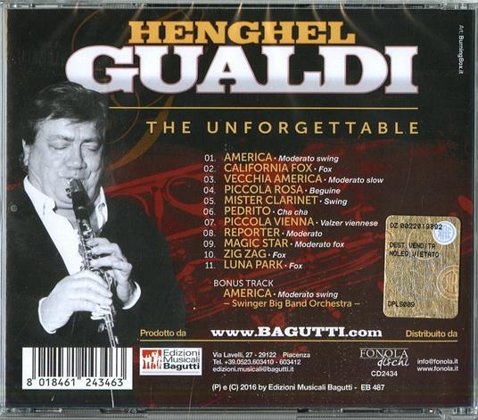 The Unforgettable - CD Audio di Henghel Gualdi - 2