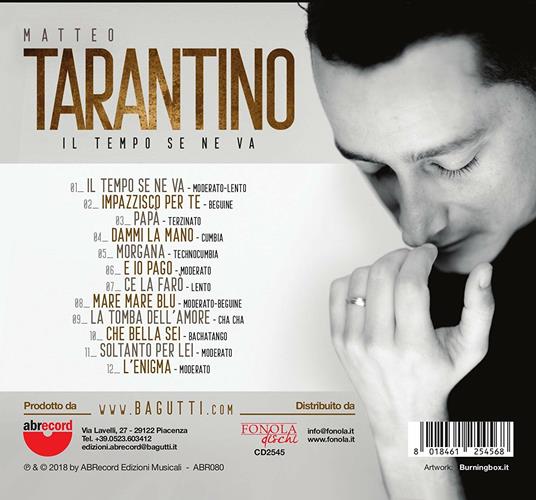 Il tempo se ne va - CD Audio di Matteo Tarantino - 2