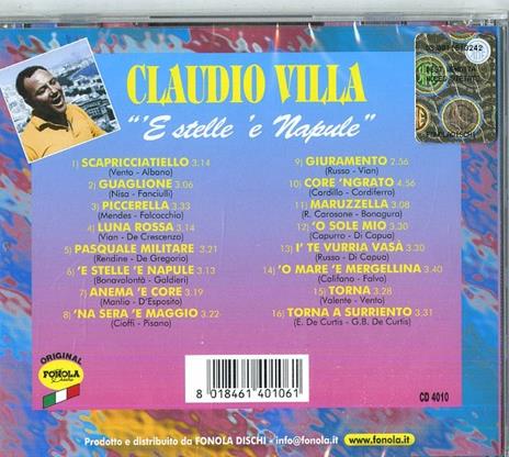 E stelle 'e Napule - CD Audio di Claudio Villa - 2
