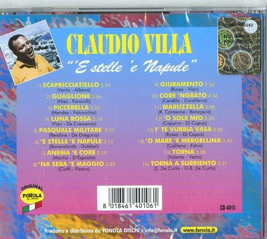 E stelle 'e Napule - CD Audio di Claudio Villa - 2