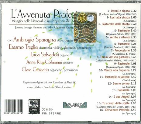 L'avvenuta profezia - CD Audio di Ambrogio Sparagna - 2