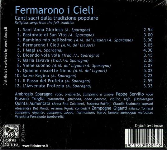 Fermarono i cieli - CD Audio di Ambrogio Sparagna - 2