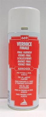 Vernice Finale Spray Lucida Maimeri 400ml. 669 per Pittura a Olio e Acrilico