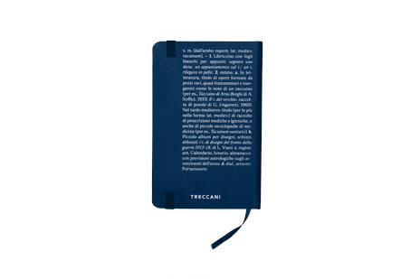 Taccuino Blu, Bianco a Righe Piccolo - 2
