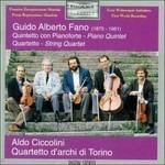 Quintetto per Pianoforte e Archi in Do Maggiore, Quartetto per Archi in La Min. - CD Audio di Aldo Ciccolini,Guido Alberto Fano