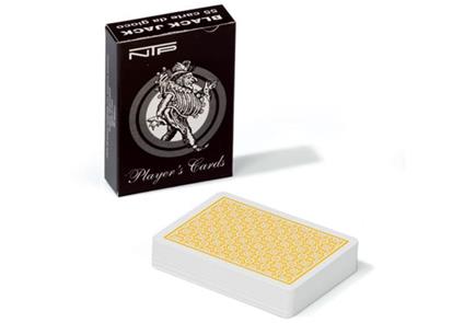 Carte Black Jack Pvc - Mazzo Giallo