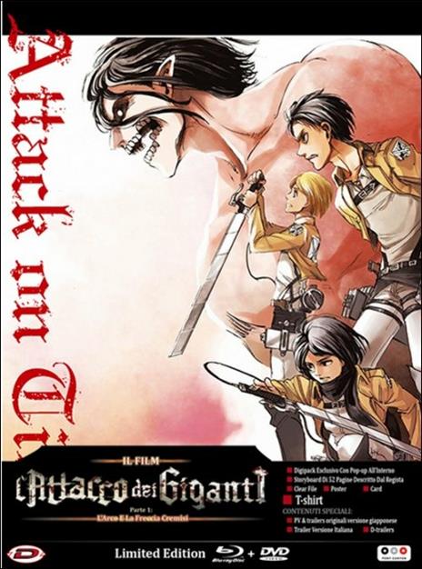L' attacco dei giganti. Il film. Parte 1: L'arco e la freccia cremisi (DVD + Blu-ray) di Tetsuro Araki
