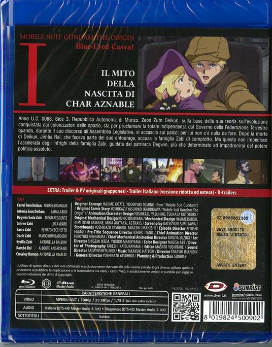 Mobile Suit Gundam. The Origin I. Blue-Eyed Casval<span>.</span> Limited Edition di Takashi Imanishi - Blu-ray - 2