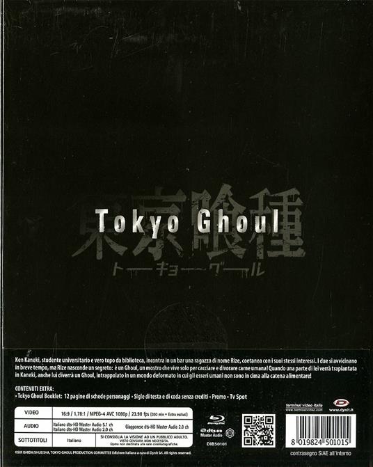 Tokyo Ghoul. Stagione 1 (3 Blu-ray) di Shuhei Morita - Blu-ray - 2