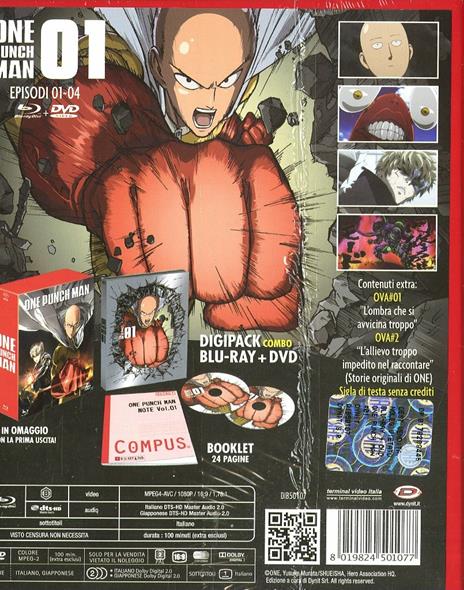One Punch Man. Vol. 1. Limited Collector's Box (DVD + Blu-ray) di Shingo Natsume - 2