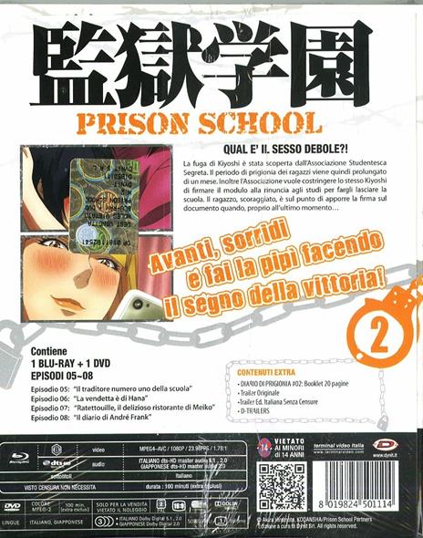 Prison School. Vol. 2. Limited Edition (DVD + Blu-ray) di Tsutomu Mizushima - 2