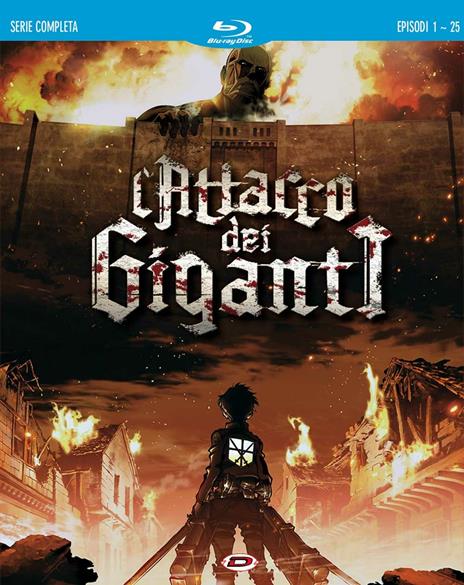L'attacco dei giganti. Serie completa. Stagione 1 (4 Blu-ray) di Tetsuro Araki - Blu-ray