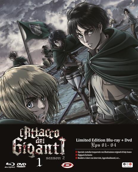 L' attacco dei giganti. Stagione 2. Parte 1. Limited Edition (DVD + Blu-ray) di Tetsuro Araki - DVD + Blu-ray