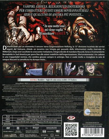 Hellsing Ultimate Vol. 02 Ova 3-4 (DVD + Blu-ray) di Tomokazu Tokoro - DVD + Blu-ray - 2