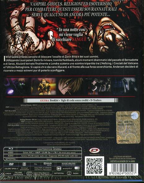 Hellsing Ultimate Vol. 4 Ova 7-8 (2 Blu-ray) di Tomokazu Tokoro - Blu-ray - 2