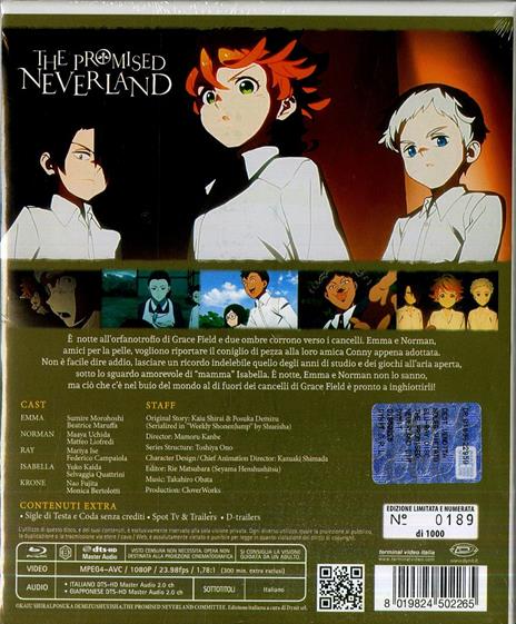 The Promised Neverland #01 Eps.01-12. Limited Edition (3 Blu-ray) di Mamoru Kanbe - Blu-ray - 2