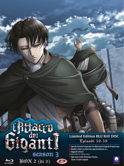 L' attacco dei giganti. Season 03 box #02 eps 13-22. Limited Edition (2 Blu-ray) di Tetsuro Araki - Blu-ray