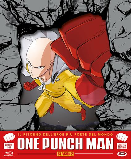 One Punch Man. Season 02 Limited Edition (Eps 01-12). Serie TV ita (Blu-ray) di Chikara Sakurai - Blu-ray