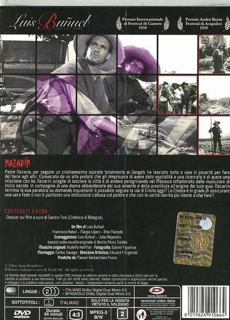 Nazarin di Luis Buñuel - DVD - 2